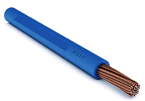 triveneta Cavo Elettrico Unipolare Filo Rame 1,5 2,5 4 6mm Ltc CPR Fs17 per Impianti Casa, Blu, 2,5 MM