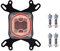 PC Liquid Cooler,Computer CPU Water Cooling Block 50mm Copper Base for/AMD Protect Computer from Overheating,High Performance Copper Base,Top Cover Transparent Plexiglass