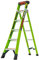 Little Giant Ladders 1303-205 King Kombo Industrial Multi-Purpose Ladders, 6 Tread, Hi-Viz Green, Fibreglass, EN131, 3 Ladders in 1