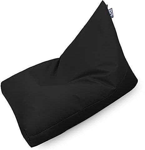 HAPPERS Sitzsack, Pyramide, XL, Kunstleder, innen, Schwarz