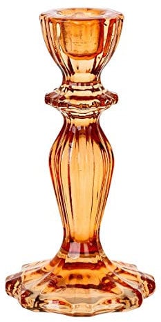 Talking Tables Kerzenhalter aus Glas Orangege | Dekorativer konischer Kerzenhalter für Speisen im Innen- oder Außenbereich, Tischdekoration für Dinnerparty, Geburtstag, Hochzeit, Wohnkultur
