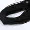 Wenge 2 mm buntes, rundes elastisches Band, rund elastisches Seil, Gummiband, elastische Schnur, Handarbeits- und Nähzubehör, 5 Meter , Schwarz , 5 m