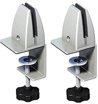 Schreibtisch-Trennwandklemme, Tisch-Trennwand-Clip Tisch-Trennwand-Klemme für Heimbüro Plexiglas Tischklemme für Spuckschutz Silver