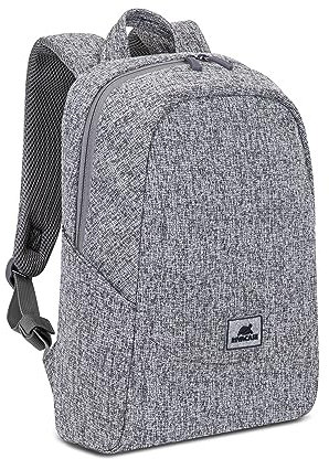 Rivacase Laptoprucksack bis 13,3 Zoll - Tagesrucksack für Damen und Herren - wasserabweisender Tweed -Rucksack - modischer Notebook-Rucksack für Uni, Reisen und Arbeit