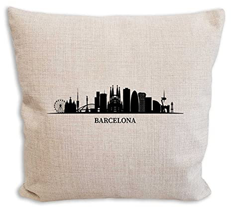 die stadtmeister Sofakissen Skyline Barcelona