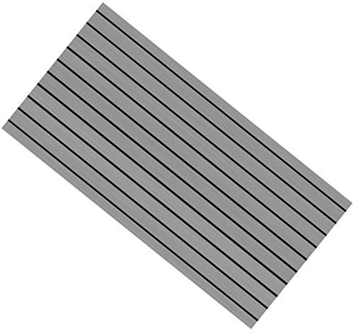 FEAW Bodendecker-Plane, Bootsdecking-Plane Antirutschmatte für Yachten Bodenbelag für Boote für Yachten für Wohnmobile(A (grau + schwarz))