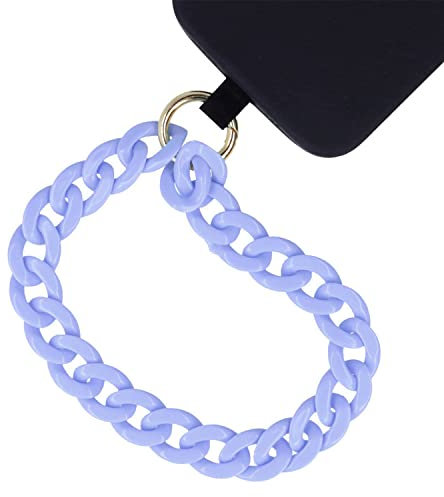 Pulsera + Adaptador para el móvil. [EL Accesorio DE Moda]. Colgantes de Mano para Móvil y Accesorios. [Cadena DE MÓVIL DE Colores]. Compatible con casi todos los modelos de teléfono (Malva)