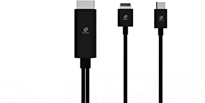 espresso Displays EC0011 video cable adapter 1 m HDMI + USB Type-A USB Type-C Black
