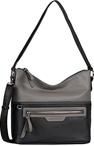 TOM TAILOR bags Jule Damen Hobo Bag Schultertasche Mittelgroß Schwarz