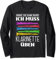 Ich Kann Nicht Ich Muss Klarinette Üben Lustiges Klarinetten Langarmshirt