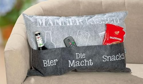 Männer-Kissen aus Filz 60x39 cm incl. Füllung