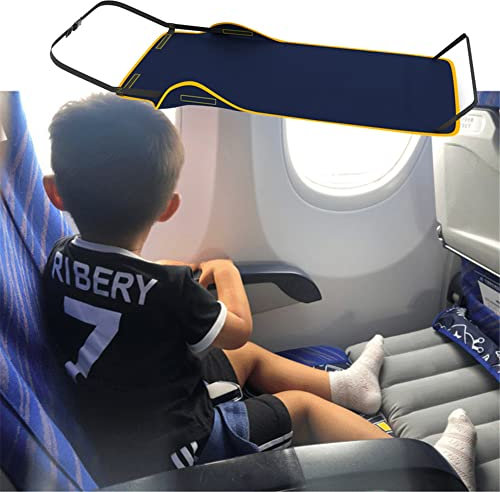 DYHQQ Kleinkind-Flugzeug-Fußstütze, Kinder-Reisebett, Kleinkinder tragbare Fußstütze Hängematte für Flüge, Kinderbett Flugzeugsitzverlängerung, Beinauflage für Kinder zum Hinlegen im Flugzeug