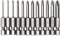 Bestgle12 stück 50mm lange kreuzschlitz schraubendreher bits set s2 stahl kreuzkopf bit 6,35mm (1/4 zoll) sechskantschaft phillips bits magnetische schraubendreher bit set