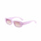 WDZAYXC Occhiali da sole rettangolari vintage per uomo e donna, occhiali retrò alla moda con montatura quadrata, occhiali con protezione UV400, Gelatina Viola