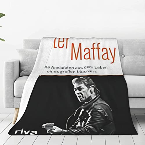 Peter German Maffay Flanelldecke, ultraweiche Micro-Fleece-Überwurfdecken, warme, leichte Bettwäsche für Sofa, Couch, Stuhl, die ganze Saison über
