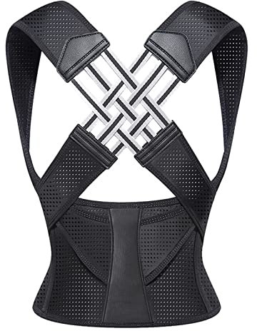 Rückenbandage, Geradehalter, Haltungskorrektur, Schulteraufrecht, elastische Stoffe, Ergonomie, verstellbare Körperkorrektur und Linderung von Nackenschmerzen, Geschenke für Frauen, XXL