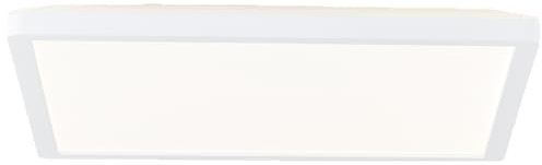 Lightbox LED Deckenaufbau-Paneel | 29 x 29 cm | Wand- & Deckenpanel mit Memory Funktion & Nachtlicht & Timer | dimmbar per Fernbedienung | CCT | 2300 lm | 3000-6500 K | aus Kunststoff in Weiß