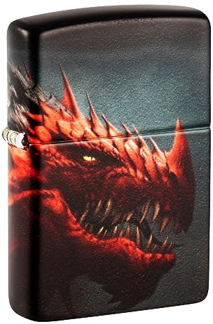 Zippo Windproof Lighter, Dragon Design – 540°, Colour Image – Refillable, Reusable, Windproof Design – Comes in Gift Box – Made in USA
