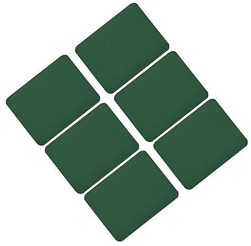 sourcing map Parches para Planchar 6uds, Parches Termoadhesivos de Reparación Telas Ropa, Verde Oscuro 4,9x3,7, para Reparación Ropa Pantalones Bolsos Agujeros y Decoración