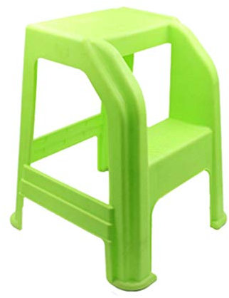 Marchepied échelle de lavage de voiture, tabouret de lavage de voiture en plastique tabouret échelle à deux marches tabouret ultra léger échelle ménagère/vert