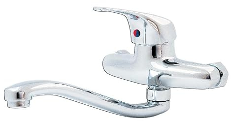 Miscelatore monocomando per lavabo a muro Pluvia Capri bocca bassa 8042-5