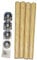 Generic Lot de 4 pieds de meubles en bois, ronds, coniques, style moderne, 40 cm, antidérapants, installation facile à visser, adaptés pour les bureaux de lit, les tables de lit pour ordinateur