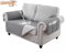 Hggzeg Sofabezug 2-Sitzer, wasserdicht und rutschfest, Sofaschoner Schonbezug mit Seitentasche, waschbarer Sofaschoner für Kinder/Haustiere (Grau)
