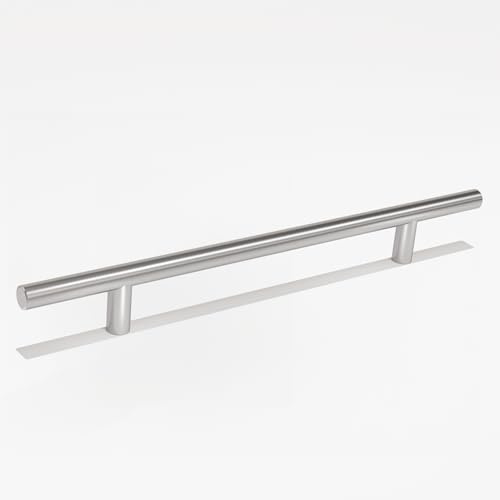 woplus Stangengriff Ø: 12 mm Türgriff Möbel Griffen Kabinett Griffe Schrankgriffe Silber Stück Schrank Schublade Türgriff Edelstahl Lochabstand 160 mm Edelstahl (1 Stück)