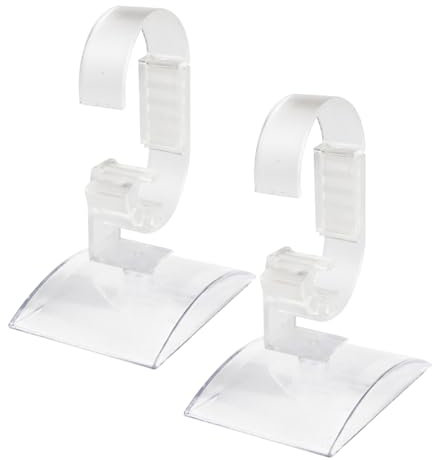 FERCAISH 2 Pack Acrylic Watch Stands, Transparent Watch Holder, Bracelet Display Stands, Adjustable Watch Holder, for Watch and Jewellery Displays