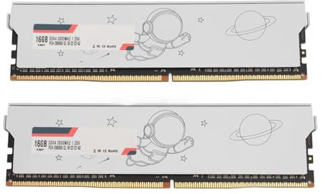 DDR4 3200/3600 MHz XMP CL18-22-22-42 1,35 V Laptop-Speichermodul Ram 28800–25600 Bandbreite Gaming-PC-Speichermodul, Metallgehäuse Zur Wärmeableitung (DDR4 3600 MHz 32 GB (2 x 16