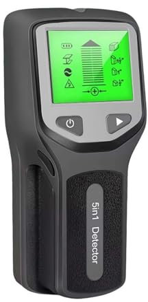 Stud Finder Wall Scanner Detector,5 in 1 Electric Detector Wall Wood Metal Sensor Wire Stud Finder Cable Scanner,Multifunctional Wall Scanner with Digital LCD Display Household Tool