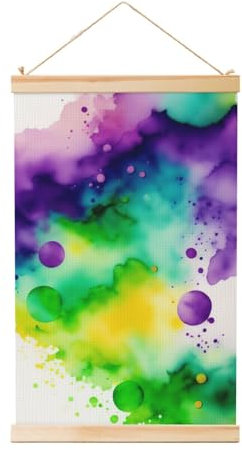 XZDCAL Die Welt in Aquarell, moderne, einfache Holzschnörkel-Wanddekoration, die in jedem Raum platziert werden kann, um eine künstlerische Note zu verleihen