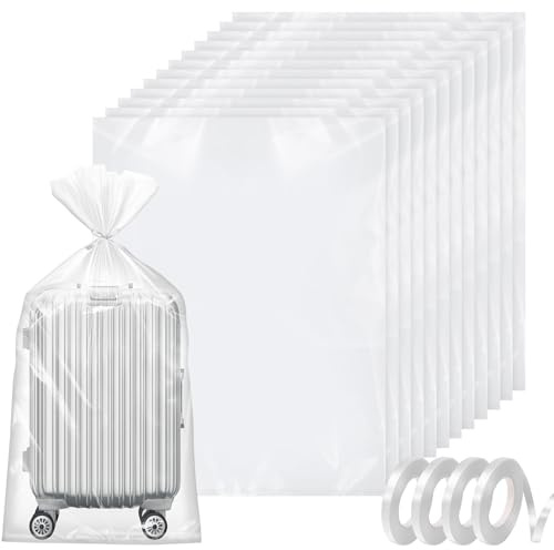 12 Pcs 35x47 Inches Extra Large Clear Plastic Storage Bags | Big Giant Jumbo Huge Plastic Storage Bags for Luggage Suitcase Furniture Comforter Chair Kids Bike Plush Toys
