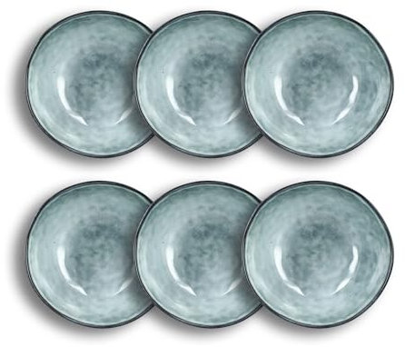 OGO LIVING - Set mit 6 Schalen Aronal 500 ml aus blauem Steinzeug - 2614672