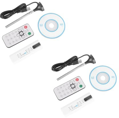 Iyalezirk 2X USB 2.0 Digital DVB-T/T2 SDR++FM HDTV Sintonizzatore TV Ricevitore