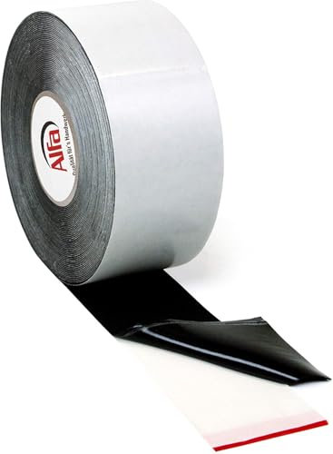 1x Alfa Abdeckband Holz & Unterkonstruktionen 100 mm x 20 m x 1 mm Profi-Qualität einseitig selbstklebendes Terrassen-tape Niederschlagschutz Pergola Sonnendeck