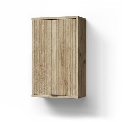 Livinity Badschrank ATERNO, Viking Oak, 40 x 65 cm | mit 2 Regalböden