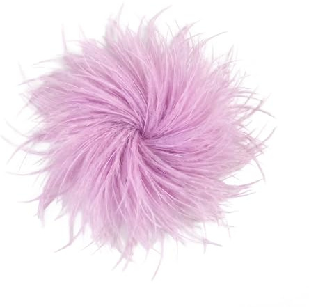 Baesics Federbrosche Damen - Feder Brosche zum Anstecken Ansteckblume | Aus echten Straußenfedern, federleicht und voluminös, 2-in-1 mit Nadel und Haarclip. Für Hochzeit, Fasching, Blazer, Kleid