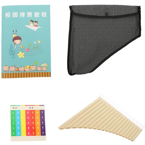 FELTECHELECTR Educational Pan Flute C Key for Beginners and Professional Performers with Smooth Breath and Comfortable to Hold Resin Material, for Performance and Gift