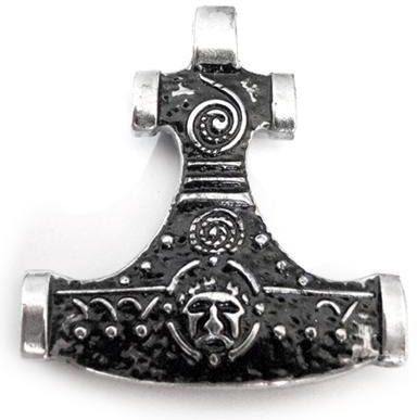 HIDDENSEEHAMMER 925 SS Kettenanhänger, Thors Hammer, Thor,925 Sterling Silber, Hiddensee