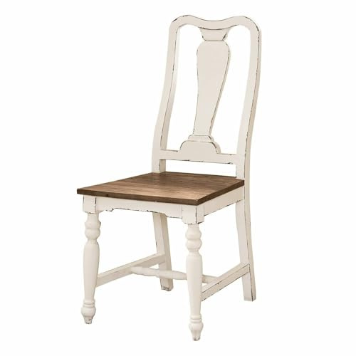Loberon Stuhl Harry, weiß/braun