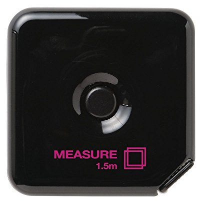 Midori - 35202006 - Mètre à ruban compacte, 1,5 m, CL, noire