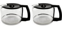 Krups F0344210F-2PK Pro Aroma 10 Cup Glass Carafe, Black Handle, by KRUPS