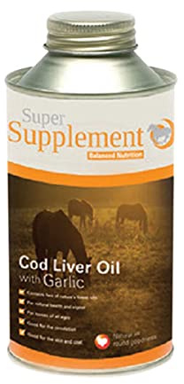 Super Supplement Cod Liver Oil with Garlic Multi Benefit - Horse Pony - 500ml