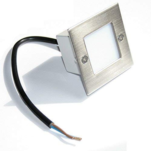 Kamilux 230V Royal LED Wandeinbaulampe, Stufenbeleuchtung IP54, Treppenlicht, kaltweiss/tageslichtweiss