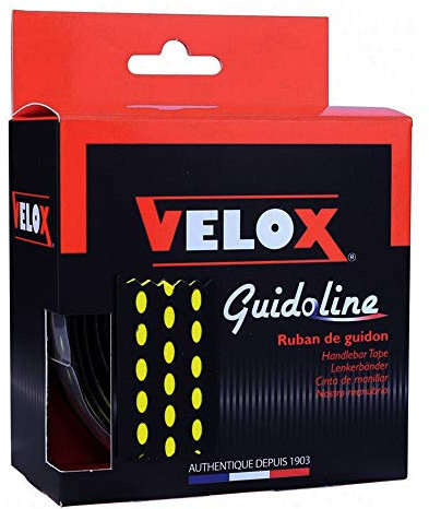 Velox Bi-Colour Lenkerband, schwarz/gelb, Einheitsgröße