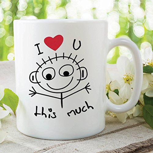 I Love You This Much Mug Kids Childs Mother's Day Gift Work Coffee Cup WSDMUG362