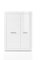 Beauty.Scouts Highboard Sensitive Schrank, Kommode, Aufbewahrung, Hochglanz Weiß, 100x142x35 cm