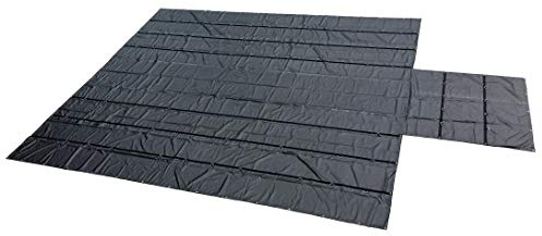 Carolina Tarps 8' Drop Heavy Duty 18oz Lumber Tarp for Flatbed Trailers 24'x27' with 8'x8' Flap