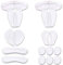 URAQT 16pcs High Heel Pads, Heels Schmerzlinderungs Pads, Antislip Silikon Fersenkissen, Fersenhalter, Ballenpolster, Heel Liner, Geleinlagen Fuß Schmerzen Druck & Verbessern Schuhe zu Groß